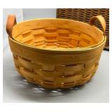 Set of Vintage Wicker CARJAN CARRYALL Picnic Basket and ROYCE-CRAFT round Basket