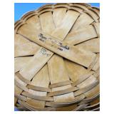 Set of Vintage Wicker CARJAN CARRYALL Picnic Basket and ROYCE-CRAFT round Basket