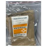 Collection of Cross Stitch Fabric, Perforated Paper Base and Muslin Fabric Pieces All New