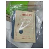 Collection of Cross Stitch Fabric, Perforated Paper Base and Muslin Fabric Pieces All New