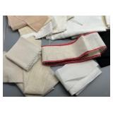 Collection of Cross Stitch Fabric, Perforated Paper Base and Muslin Fabric Pieces All New