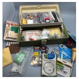 Tacklebox Organizer Full of Picture Hanging Supplies