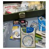 Tacklebox Organizer Full of Picture Hanging Supplies