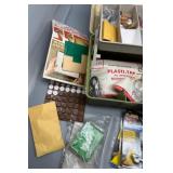 Tacklebox Organizer Full of Picture Hanging Supplies