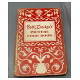 Vintage Betty Crocker Cookbook and Bread Framed Prayer Cross-Stitch Set