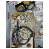 Extensive Huge Lot of Crafting Supplies with Beaded, Vintage Jewelry Elements, Charms & More
