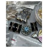 Extensive Huge Lot of Crafting Supplies with Beaded, Vintage Jewelry Elements, Charms & More