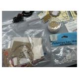 Extensive Huge Lot of Crafting Supplies with Beaded, Vintage Jewelry Elements, Charms & More