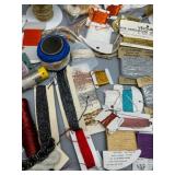 Collection of Assorted Unique Craft Threads and Embellishments Including Metallics, Silks & More