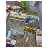 Collection of Assorted Unique Craft Threads and Embellishments Including Metallics, Silks & More