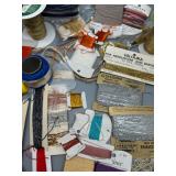 Collection of Assorted Unique Craft Threads and Embellishments Including Metallics, Silks & More