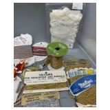 Collection of Assorted Unique Craft Threads and Embellishments Including Metallics, Silks & More