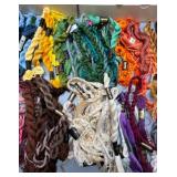 Large Collection of Embroidery Floss in Various Colors - DMC Thread