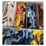 Large Collection of Embroidery Floss in Various Colors - DMC Thread
