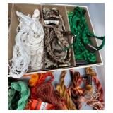 Large Collection of Embroidery Floss in Various Colors - DMC Thread