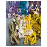 Assorted Embroidery Threads in Varied Colors Incudes both DMC and Dansk Thread Rare Types & Colors