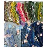 Assorted Embroidery Threads in Varied Colors Incudes both DMC and Dansk Thread Rare Types & Colors