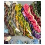 Assorted Embroidery Threads in Varied Colors Incudes both DMC and Dansk Thread Rare Types & Colors