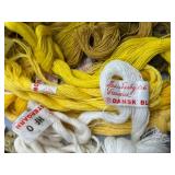 Assorted Embroidery Threads in Varied Colors Incudes both DMC and Dansk Thread Rare Types & Colors