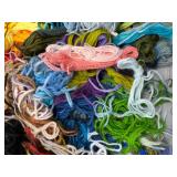 Assorted Collection of Multi-Colored Needlepoint Wool Yarn Pieces and Skeins High Quality- Many colors