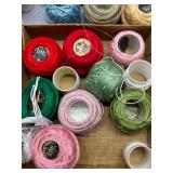 Large Collection of DMC Embroidery Threads  Coton Perle Balls and Complete Encyclopedia