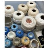 Large Collection of DMC Embroidery Threads  Coton Perle Balls and Complete Encyclopedia