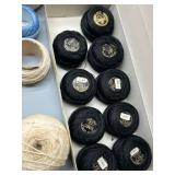 Large Collection of DMC Embroidery Threads  Coton Perle Balls and Complete Encyclopedia