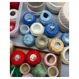 Large Collection of DMC Embroidery Threads  Coton Perle Balls and Complete Encyclopedia