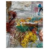 Extensive Collection of Assorted Embroidery Floss and Sewing Thread Silk, Cotton Perle & More