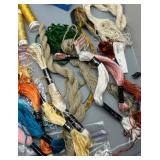 Extensive Collection of Assorted Embroidery Floss and Sewing Thread Silk, Cotton Perle & More