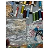 Extensive Collection of Assorted Embroidery Floss and Sewing Thread Silk, Cotton Perle & More