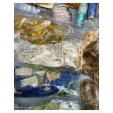 Extensive Collection of Assorted Embroidery Floss and Sewing Thread Silk, Cotton Perle & More