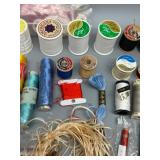 Extensive Collection of Assorted Embroidery Floss and Sewing Thread Silk, Cotton Perle & More