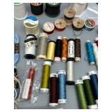Extensive Collection of Assorted Embroidery Floss and Sewing Thread Silk, Cotton Perle & More