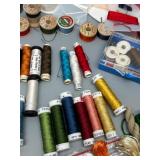 Extensive Collection of Assorted Embroidery Floss and Sewing Thread Silk, Cotton Perle & More