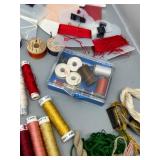 Extensive Collection of Assorted Embroidery Floss and Sewing Thread Silk, Cotton Perle & More