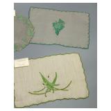 Set of 4 Unique New With Tags MARGHAB Linens Excellent Embroidery Pieces & Booklets