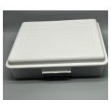 Set of 7 Clear Plastic Storage Organizing Containers with Lids