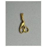 Collection of 5 Miniature Trinkets: Scissors, Magnet, Santa, and More