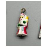 Collection of 5 Miniature Trinkets: Scissors, Magnet, Santa, and More