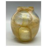 Unique Handblown Art Glass Vase with Artist