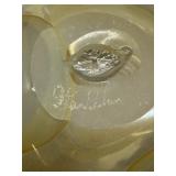 Unique Handblown Art Glass Vase with Artist