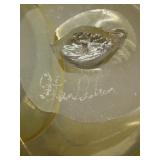 Unique Handblown Art Glass Vase with Artist