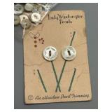 Rare Collection of Antique Hand Carved Mother-of-Pearl Buttons Rare Large Sizes and Smaller