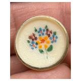 Collection of Antique GLASS Buttons Black and Decorative Designs - Last Picture Added Buttons Leo Popper