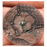 Collection of Antique GLASS Buttons Black and Decorative Designs - Last Picture Added Buttons Leo Popper