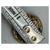 Set of 3 Antique Brass Buttons Depicting Hunter With Dog and Terrier Dog Design