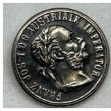 Vintage Silver European Coat of Arms Buttons Set