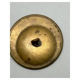 Rare Antique Brass Story Button with Flamenco Dancing Figures Diorama Relief