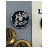 Large Collection of Assorted Vintage Buttons Bakelite, Lucite, Plastic & On Cardstock Many Unique